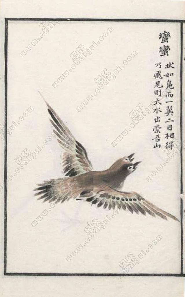 套色山海经图鉴赞(19)分享标签 95 :单一器官异兽情祥瑞空中聚集鸟